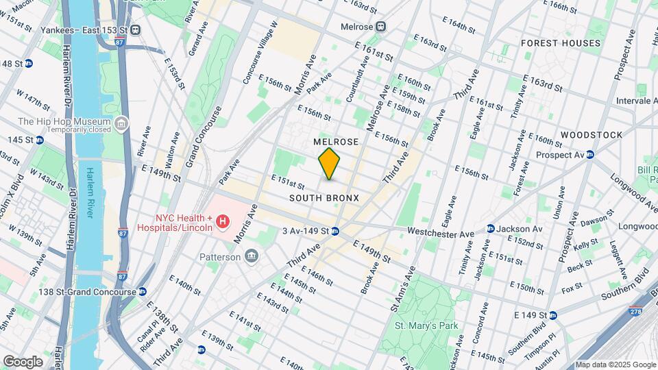 368 E 152nd St Mapa y Detalles de la Ubicación