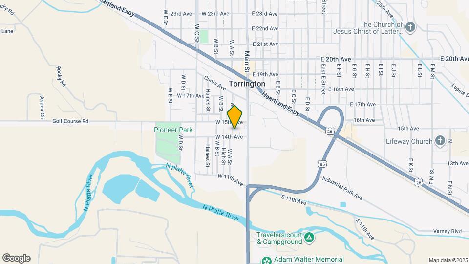 1409 W A St Map and Location Details