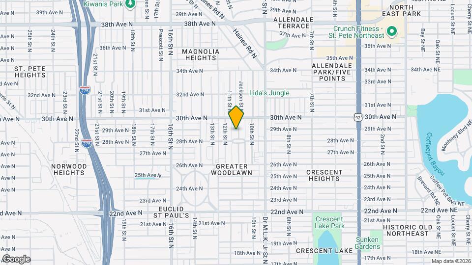 2822 11th St N Map and Location Details