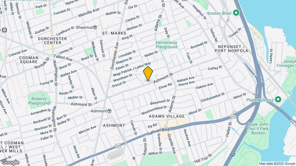 332 Ashmont St Map and Location Details