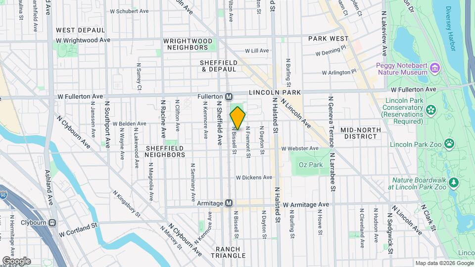 2233 N Bissell St, Unit 3 Map and Location Details