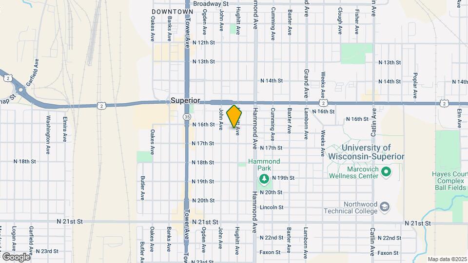 1615 Hughitt Ave Map and Location Details
