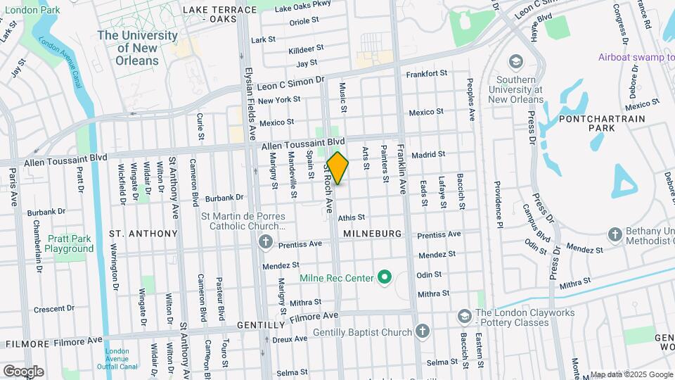 5925 St Roch Ave Map and Location Details
