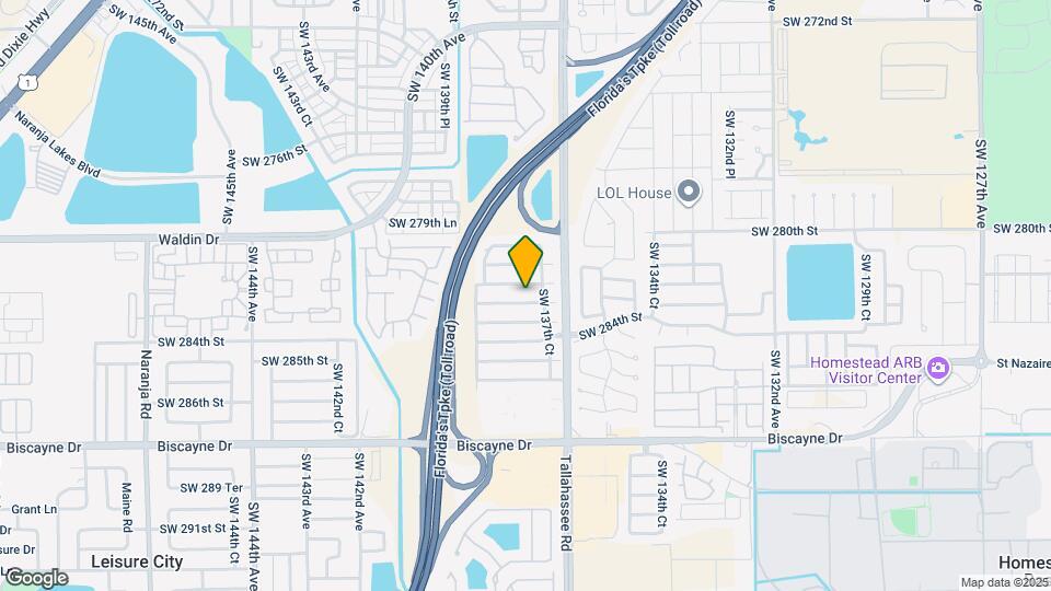 13743 SW 282nd Terrace Map and Location Details