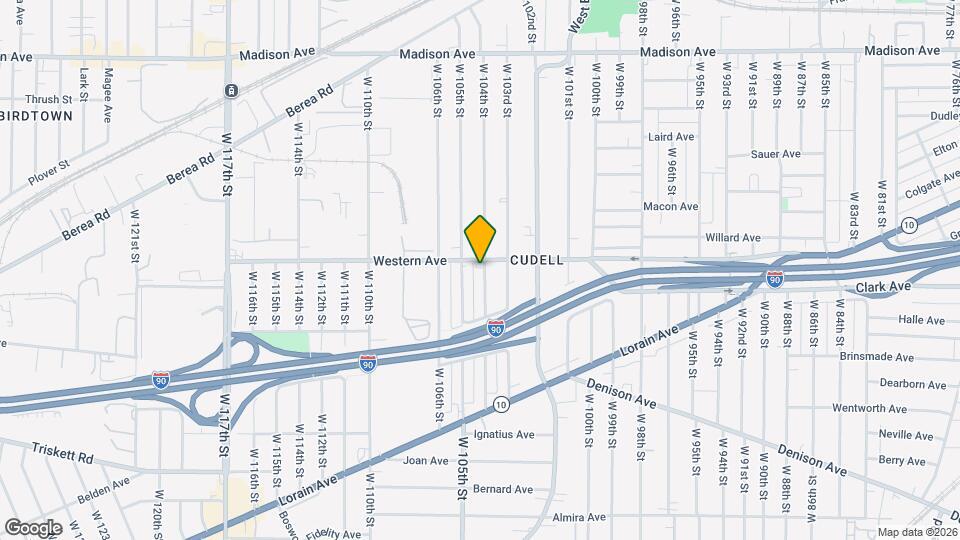 3028 W 104th St Map and Location Details