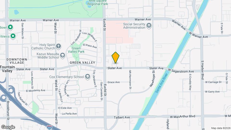 11115 Slater Ave Mapa y Detalles de la Ubicación