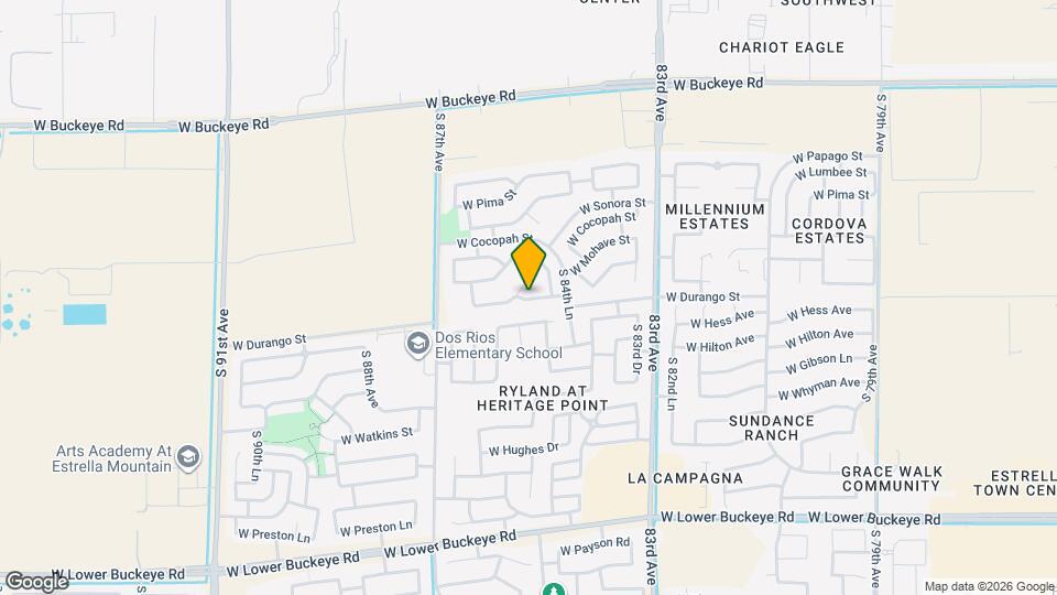 8530 W Chickasaw St Mapa y Detalles de la Ubicación