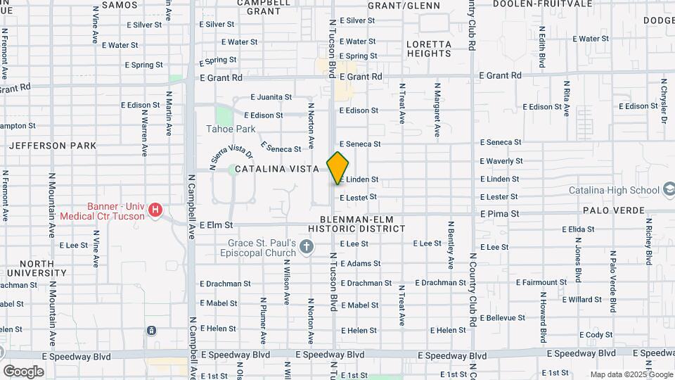 1802-1814 N Tucson Blvd Map and Location Details