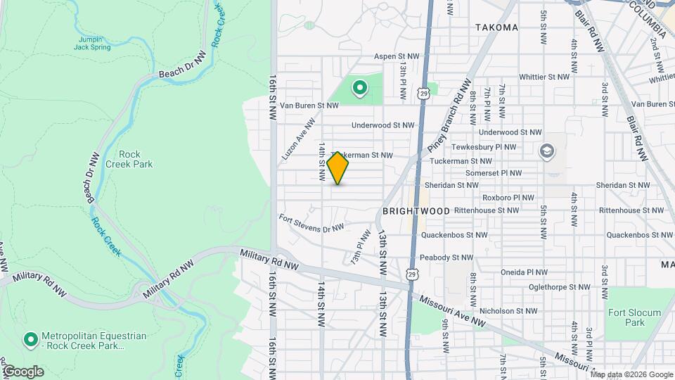 1370 Sheridan St NW Map and Location Details