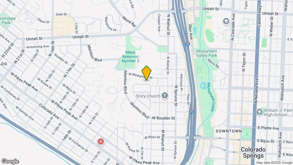 610 N Tower St Map and Location Details