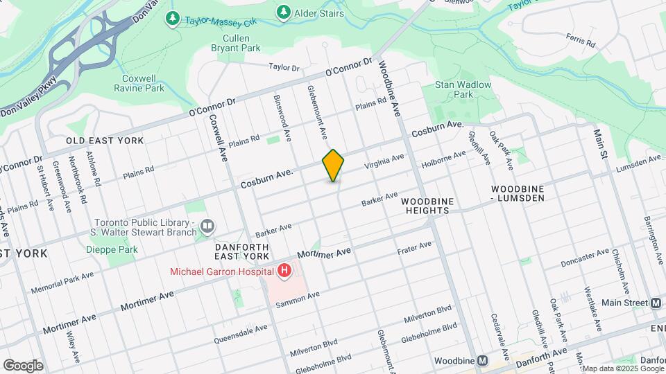 260 Glebemount Ave Map and Location Details