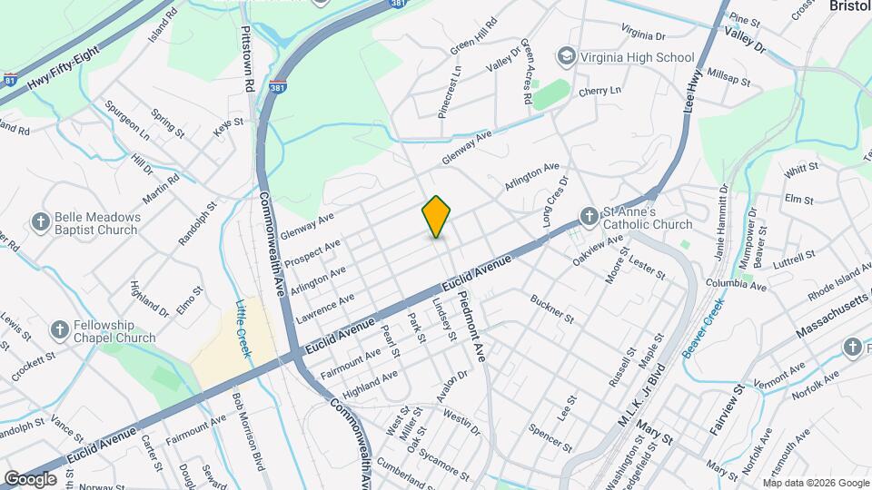 1028 Piedmont Ave Map and Location Details