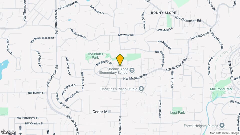 11965 NW Oatfield Ct Map and Location Details