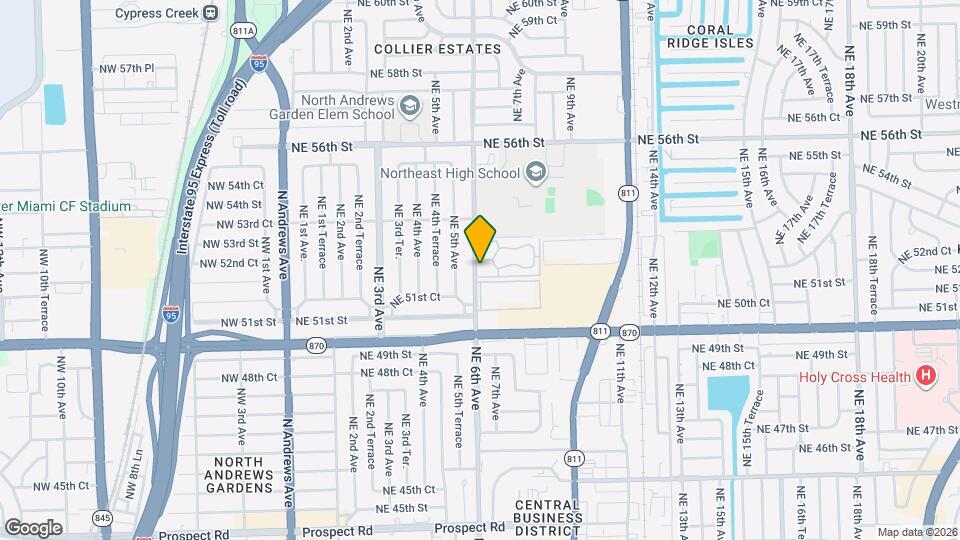 5260 NE 6th Ave, Unit 17D Mapa y Detalles de la Ubicación