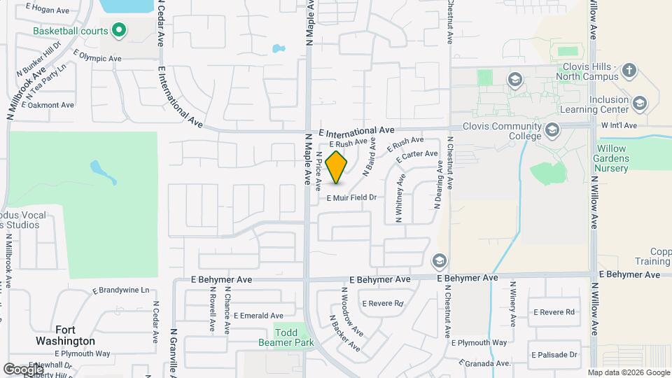 2093 E Fox Glen Dr Map and Location Details