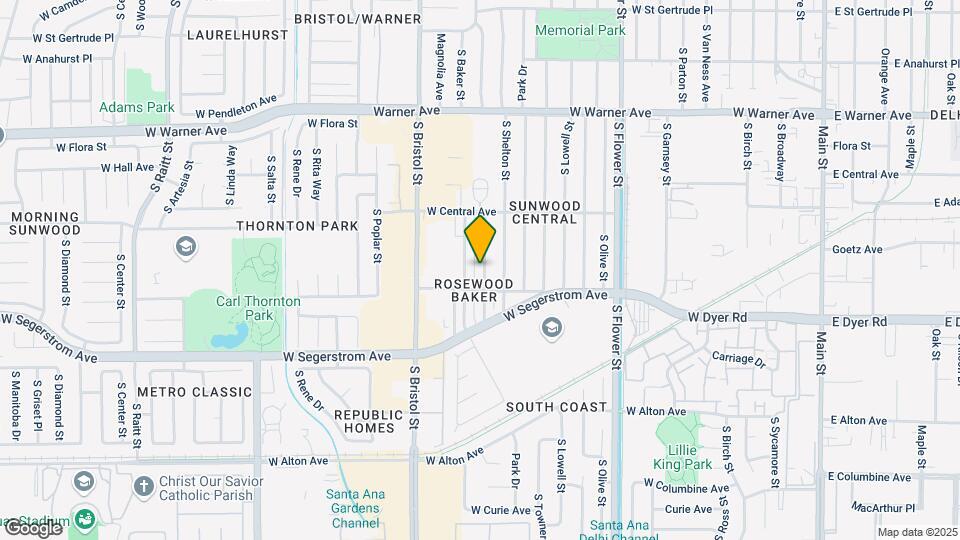 2616 S Rosewood Ave Map and Location Details
