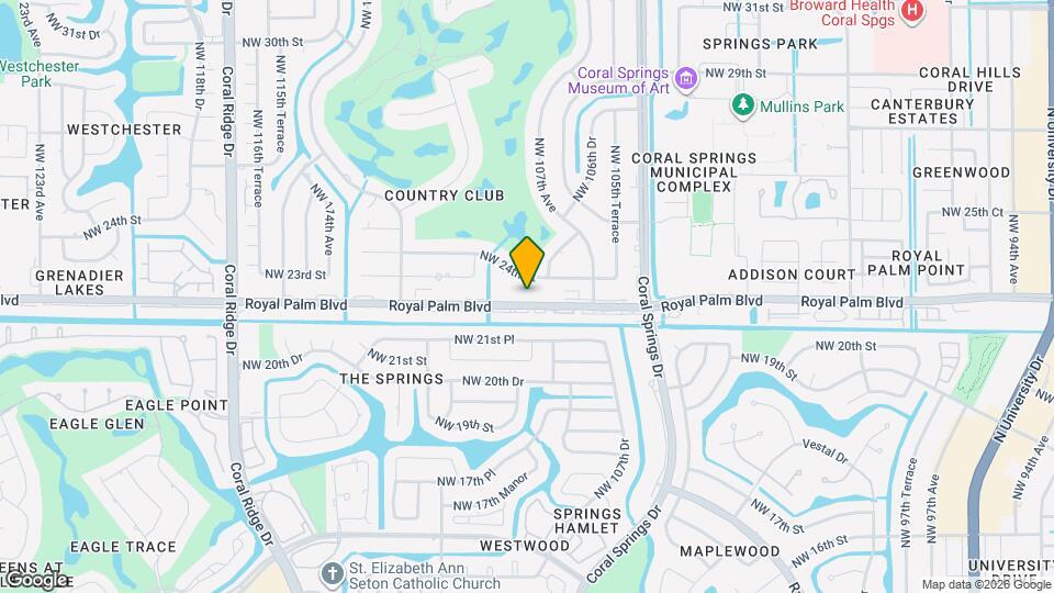 10843 Royal Palm Blvd Map and Location Details