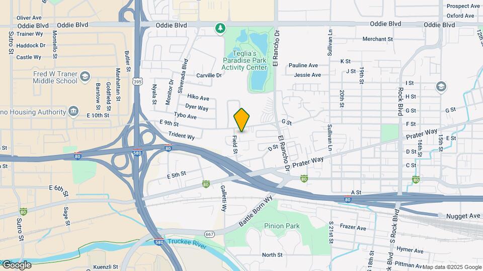 2560 E St Map and Location Details