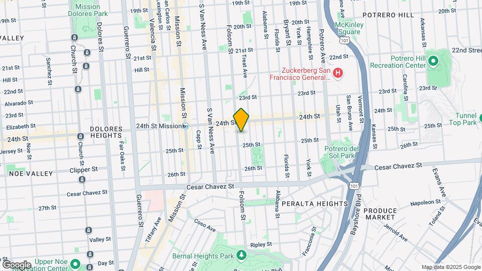 2863 Folsom St Mapa y Detalles de la Ubicación
