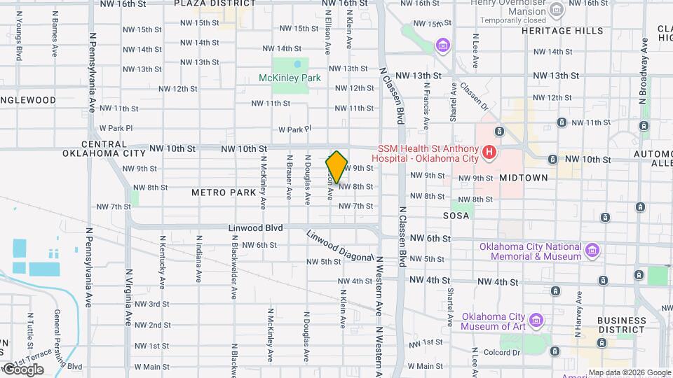 1226 NW 8th St Map and Location Details
