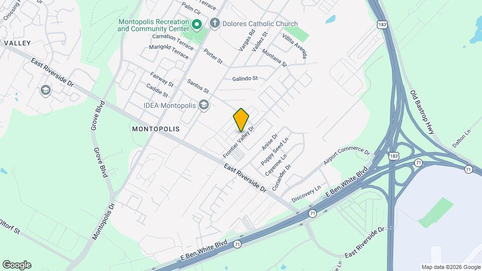 1704 Frontier Valley Dr Map and Location Details