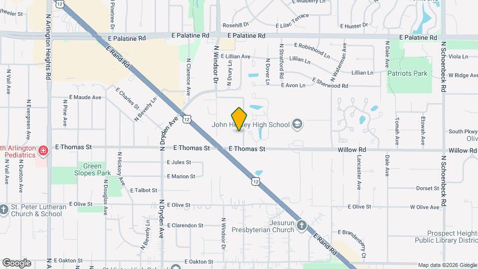 1533 N Windsor Dr Map and Location Details