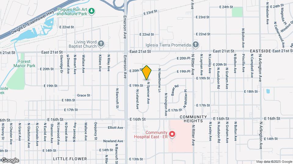 1908 N Spencer Ave Map and Location Details