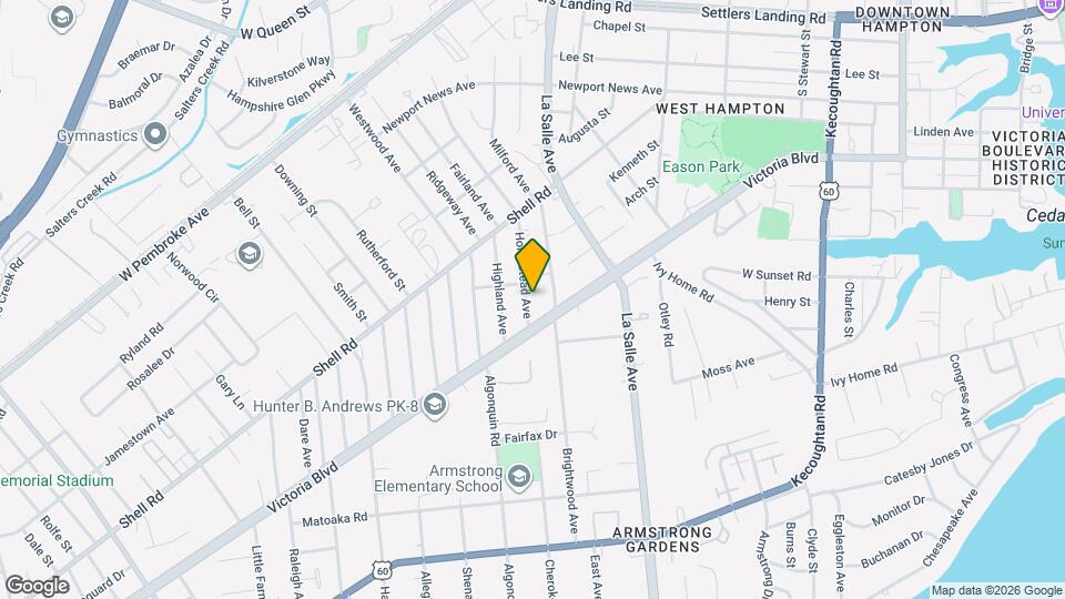 422 Homestead Ave, Unit Unit A Map and Location Details