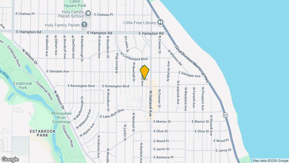 4516 N Bartlett Ave, Unit Upper Mapa y Detalles de la Ubicación