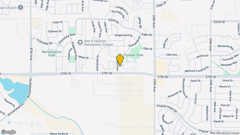 3764 Ponderosa Ct Map and Location Details