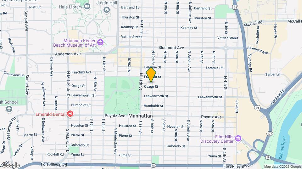 1000 Osage St Map and Location Details