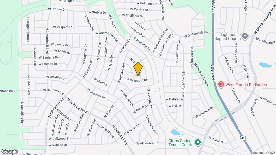 10616 N Didiscus Dr Map and Location Details