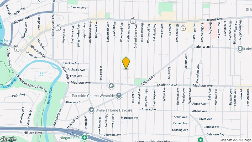 1622 Northland Ave Map and Location Details