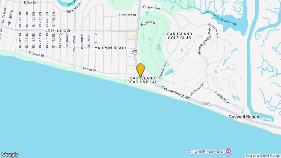 Oak Island Beach Villas Map and Location Details