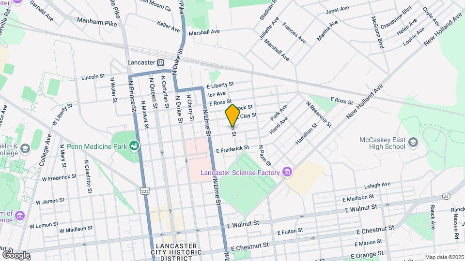 255 E New St Map and Location Details
