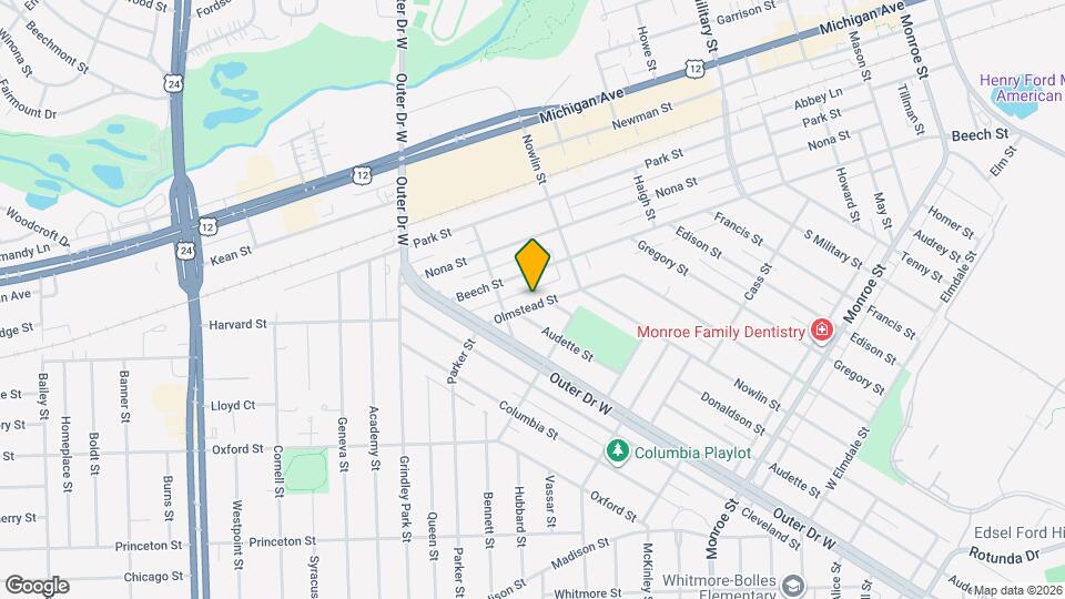 23128 Olmstead St Map and Location Details