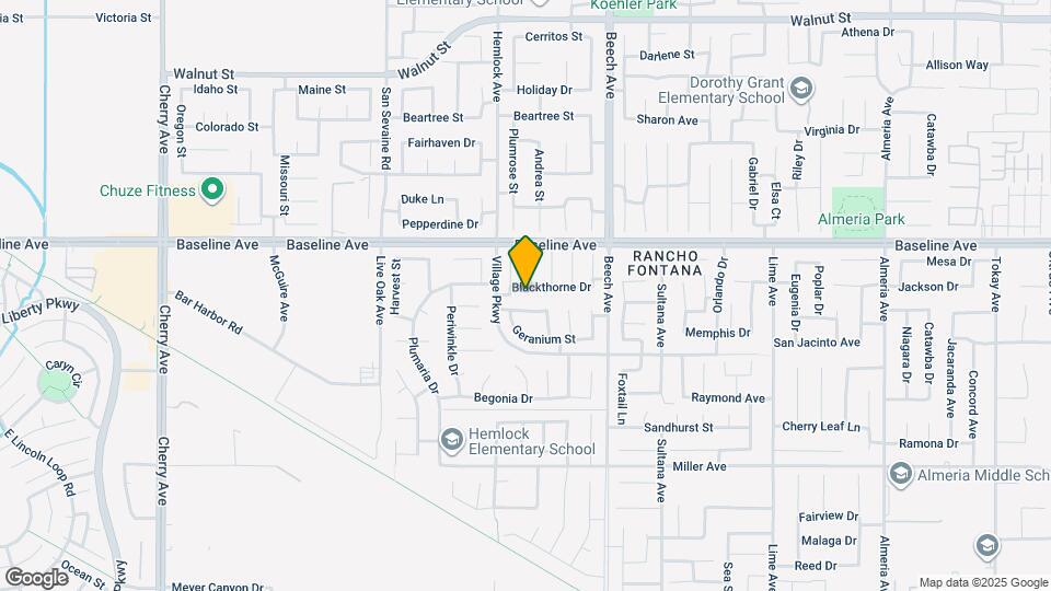 15151 Blackthorne Dr Map and Location Details