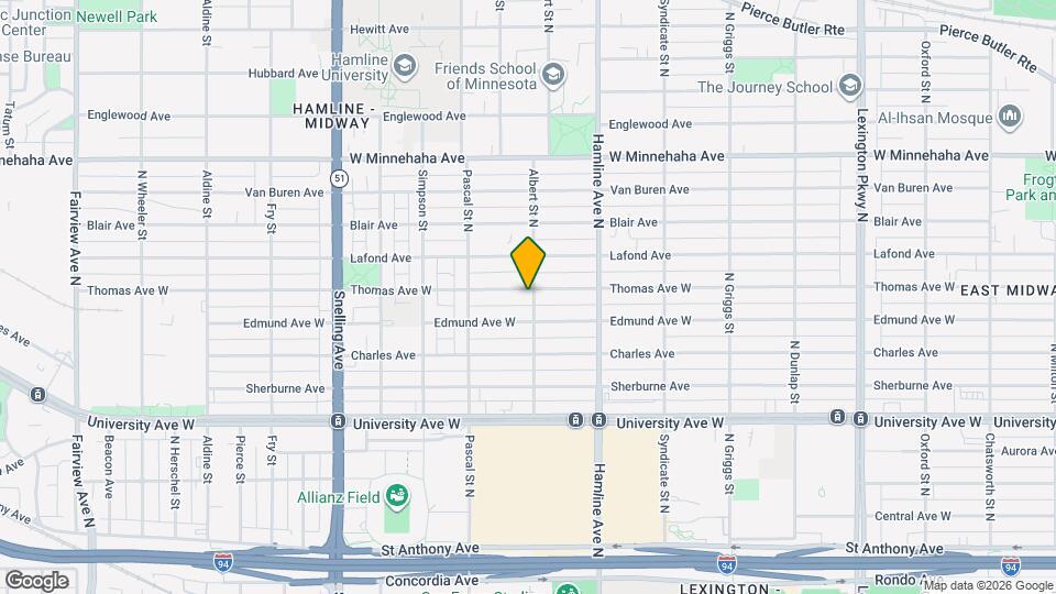 1402 Thomas Ave W, Unit lower Map and Location Details