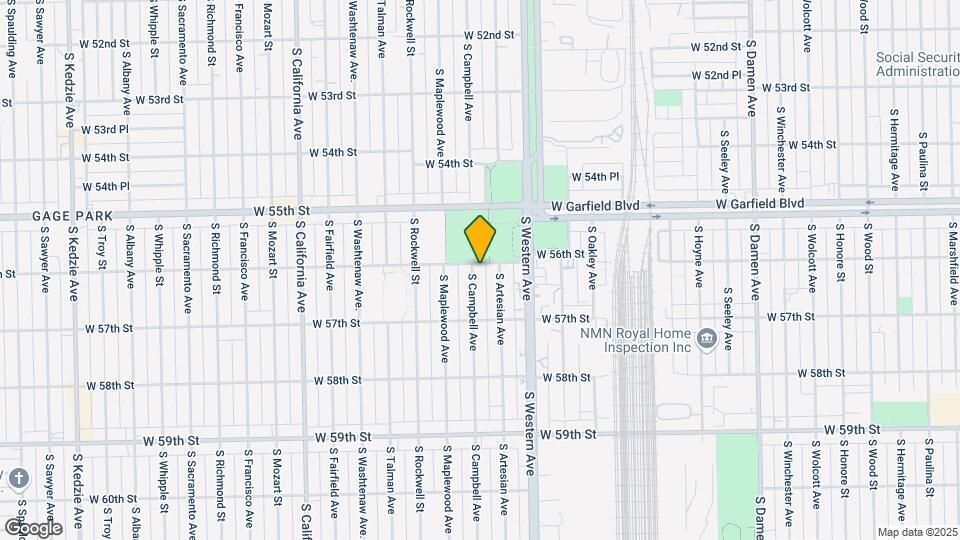 5601 S Campbell Ave Map and Location Details