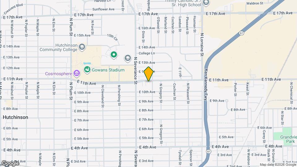 921 E 11th Ave Map and Location Details