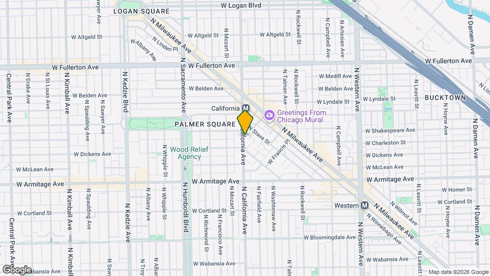 2121 N California Ave, Unit #1 Map and Location Details