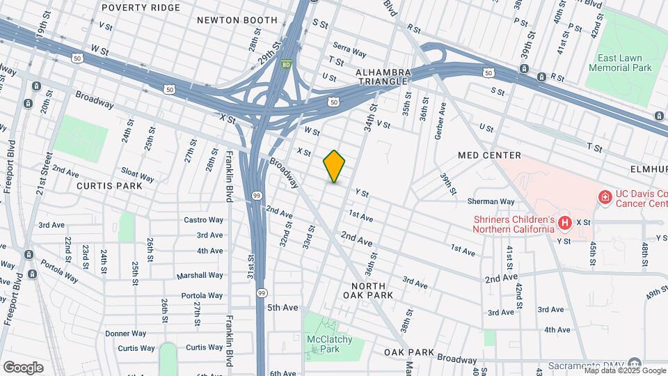 3322 Y St Map and Location Details