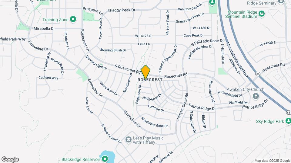 14463 S Edgemere Dr Map and Location Details