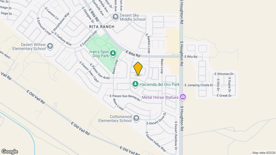 9991 E Paseo San Ardo Map and Location Details