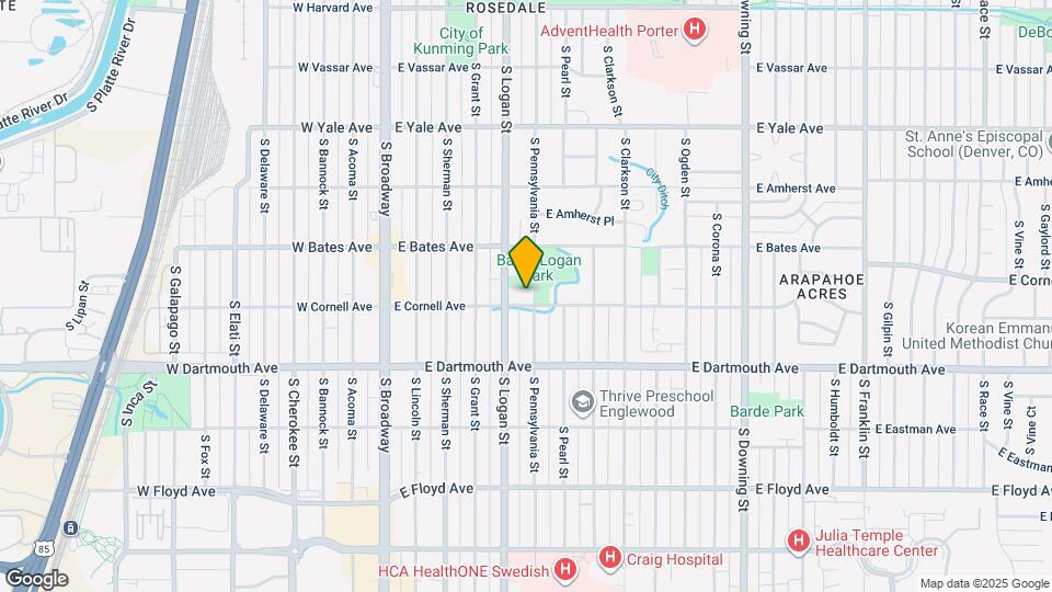 2985 S Pennsylvania St Map and Location Details