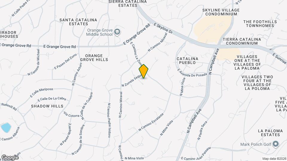 2215 E Cerrada Bala Map and Location Details