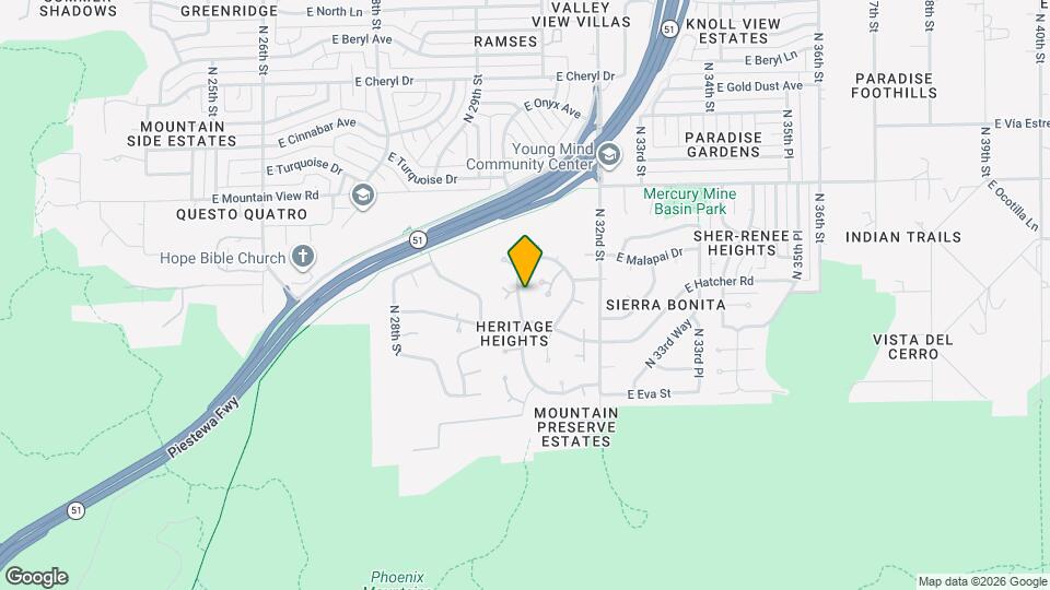 9225 N Arroya Vista Dr W Map and Location Details