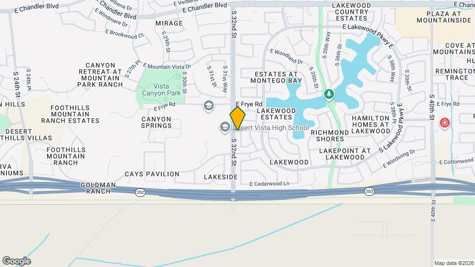 16610 S 32nd Pl Map and Location Details