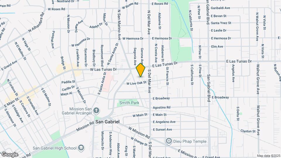 127 W Live Oak St Map and Location Details