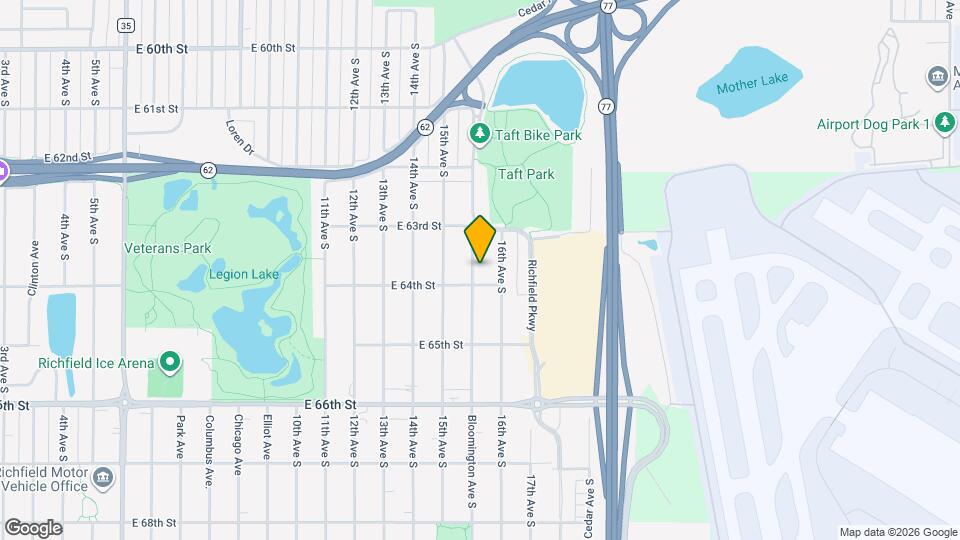 6345 Bloomington Ave S Map and Location Details